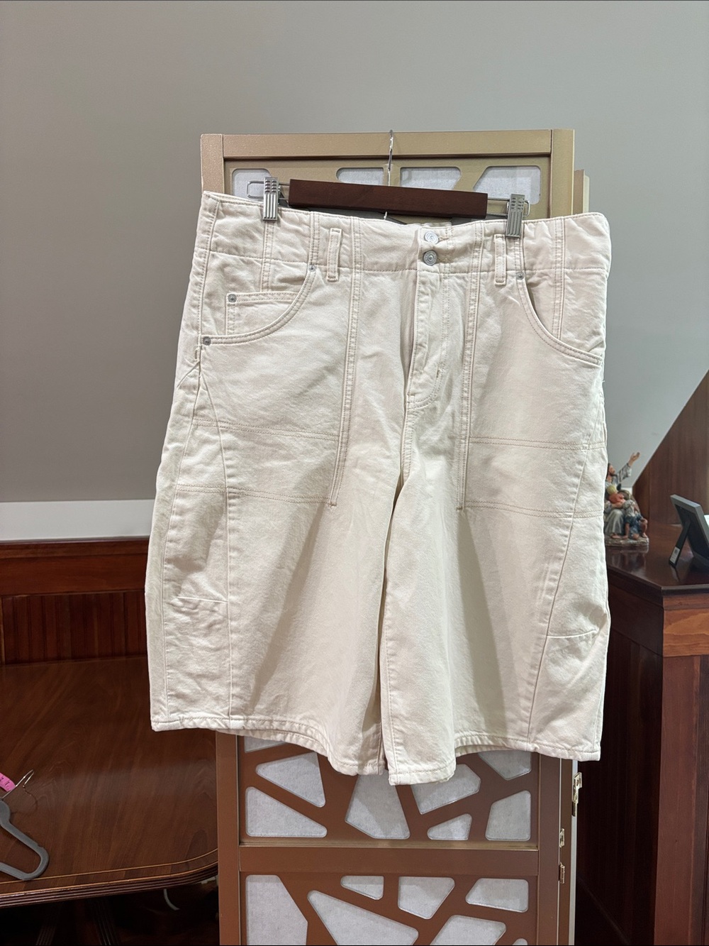 We The Free Cream Utility Shorts